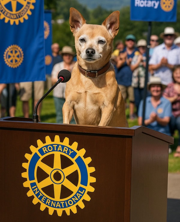 AI representation of the Yoda the dog.