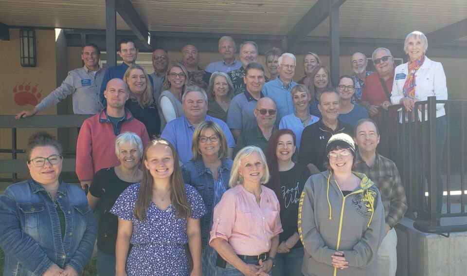 Graduates pose for a photo at the Rotary Leadership Institute seminar in Ashland, OR in 2024