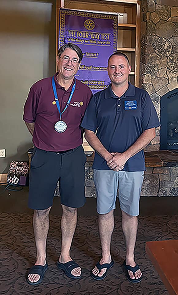 Asst. Governor Keever Henry visits Rotary Club of Sisters 2 Keever Jim