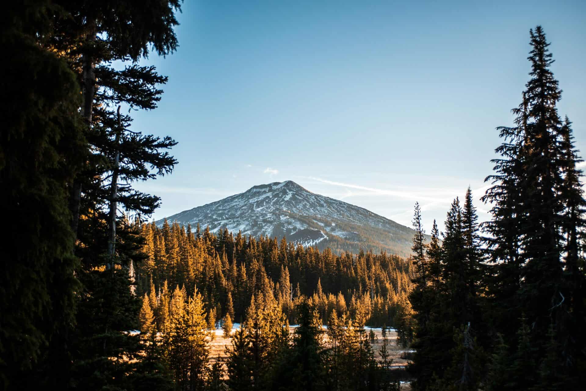 Photo of Mt. Bachelor in the Fall near Bend, Oregon