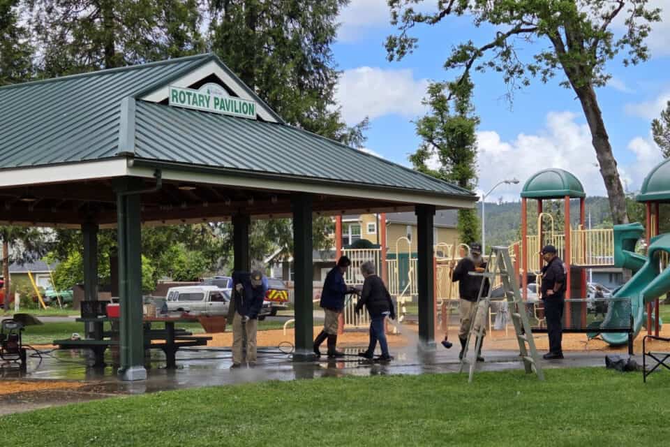 Small But Mighty: Cottage Grove Rotarians Roll Up Their Sleeves 2 Rotary Pavillion