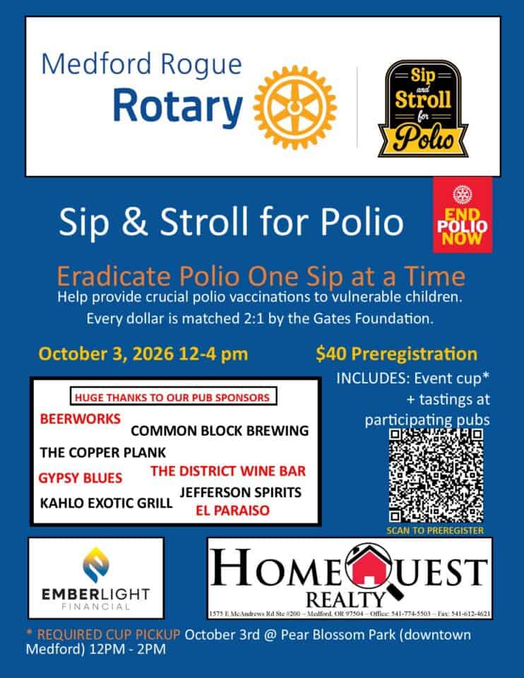 Sip Stroll for Polio Flyer