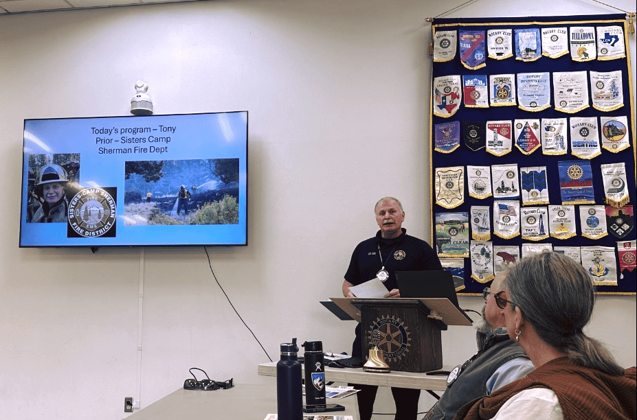 Tony Prior Sisters Firechief on District 5110 Disaster Relief Committee